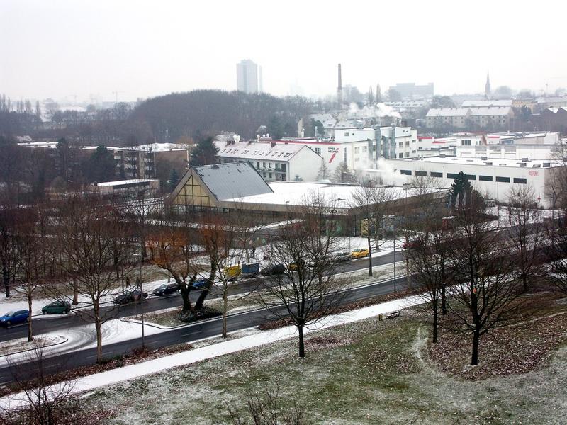 Köln-Süd, der erste Schnee 2004