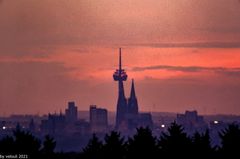 Köln vom Bergischen aus gesehen