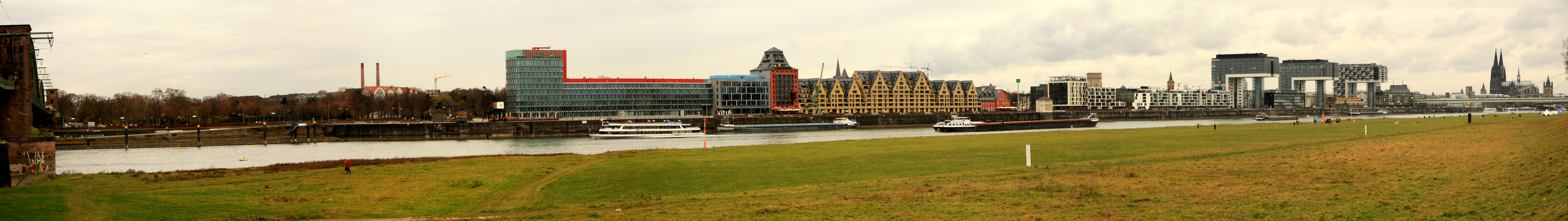 Köln von der Poller Wiese aus