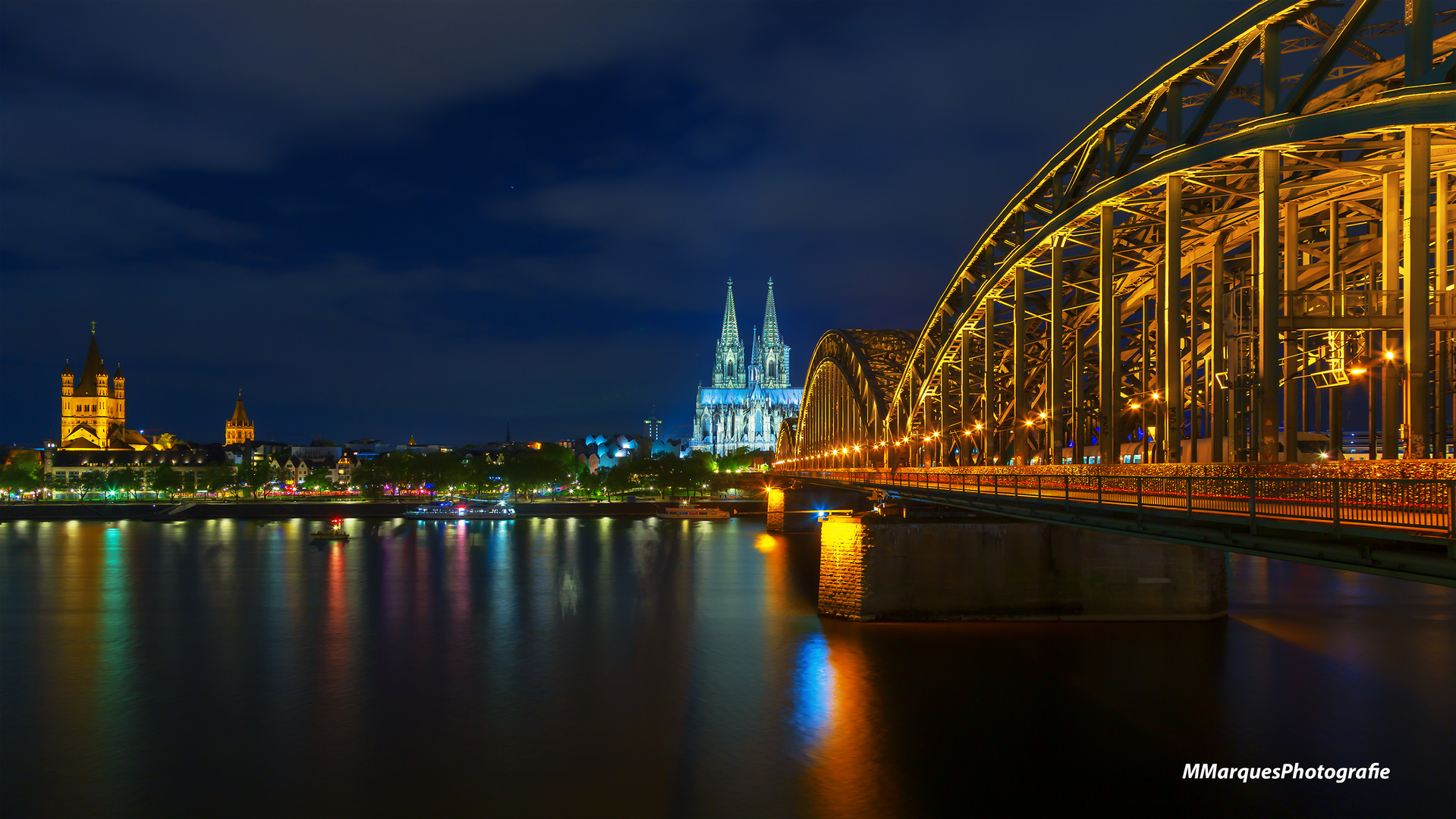 Köln zu Blaue Stunde