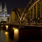 Köln zur Nachtzeit - beleuchtet