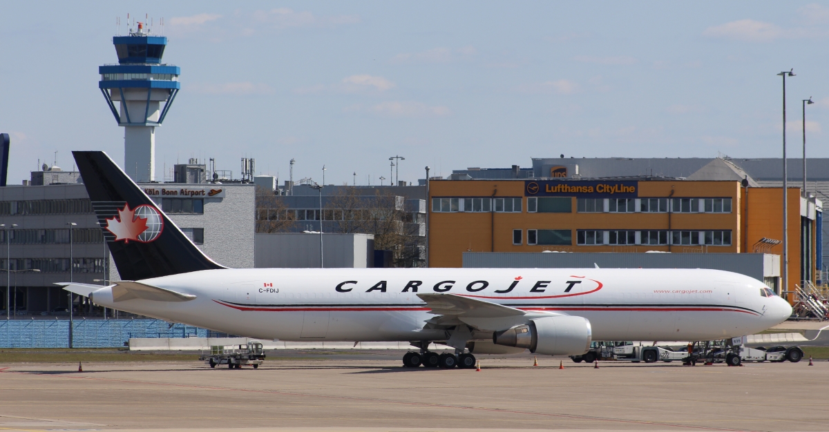 Köln/Bonn Airport (CGN) Boeing 767-300F Cargojet C-FDIJ