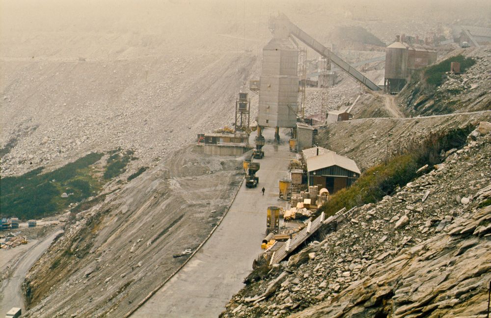 Kölnbreinsperre Baustelle 1976 / Maltatal