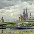 - Köln,Deutzer Brücke,Groß St. Martin,Kölner-Dom -