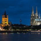 Kölner Altstadt bei Nacht