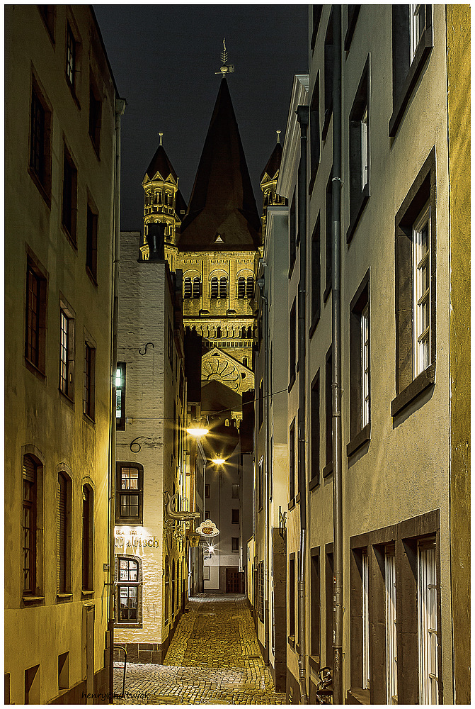Kölner Altstadt mit Groß Sankt Martin