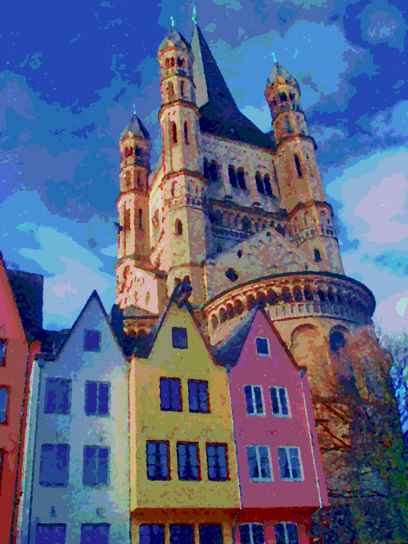 Kölner Altstadt mit Groß St.Martin