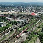 Kölner Bahnverkehr von Oben