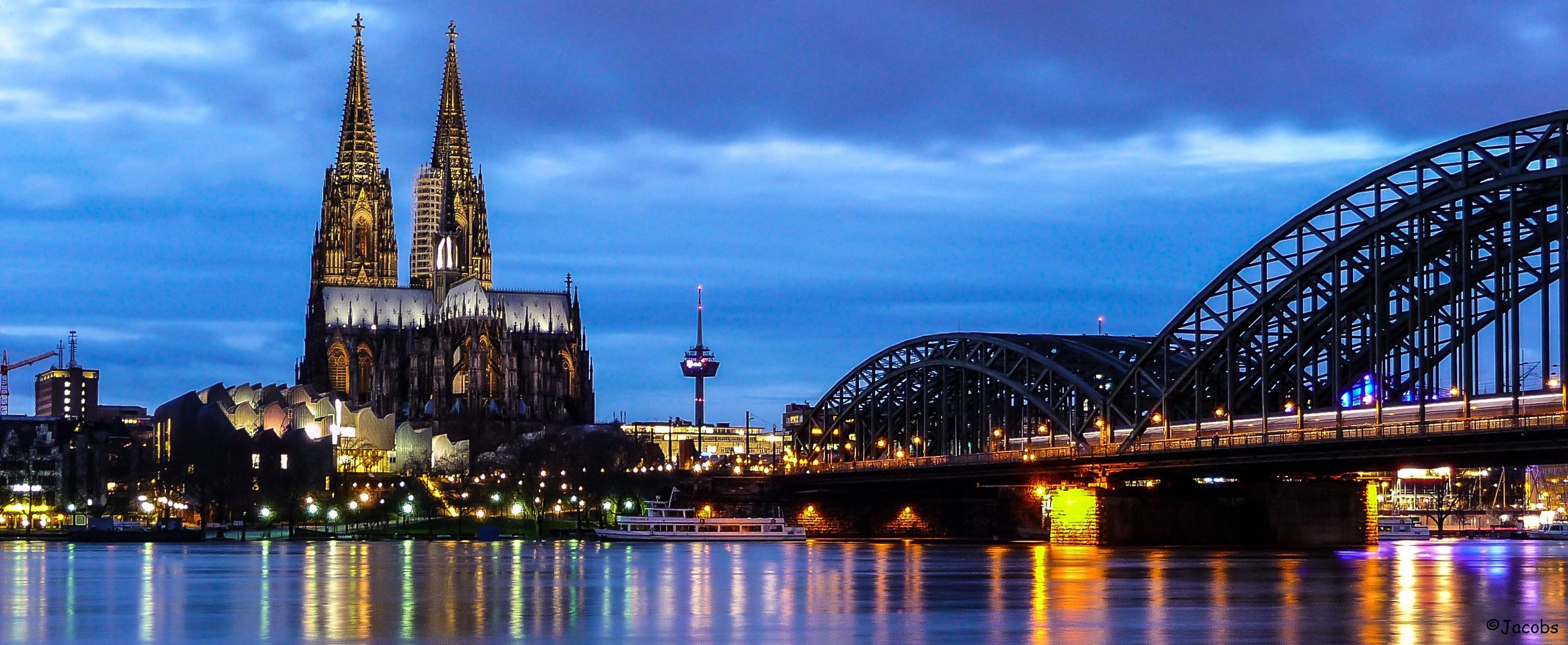 Kölner Dom Abenddämmerung