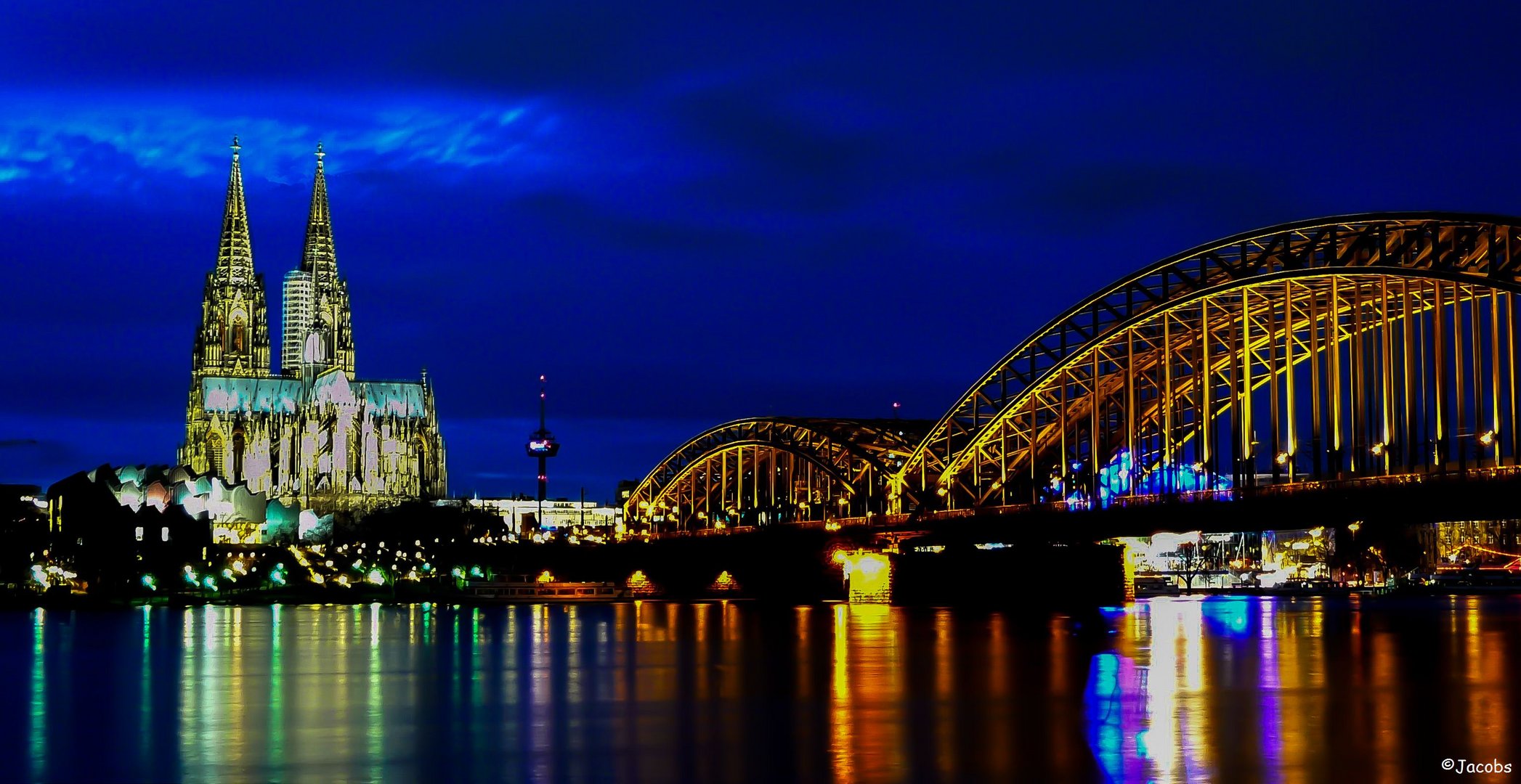 Kölner Dom bei Nacht