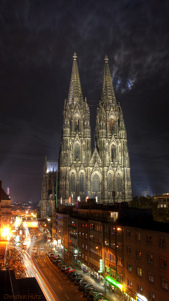 Kölner Dom bei Nacht die 3te