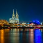 Kölner Dom. Deep Blue.