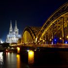 Kölner Dom  Hohenzollernbrücke