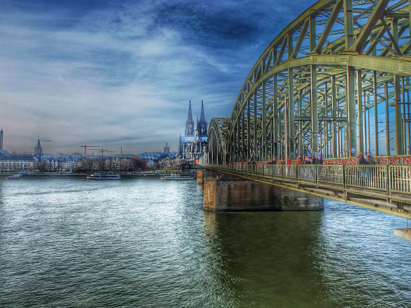 Kölner Dom Hohenzollernbrücke