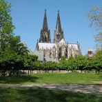 Kölner Dom im Grünen, der Rheingarten macht's möglich.