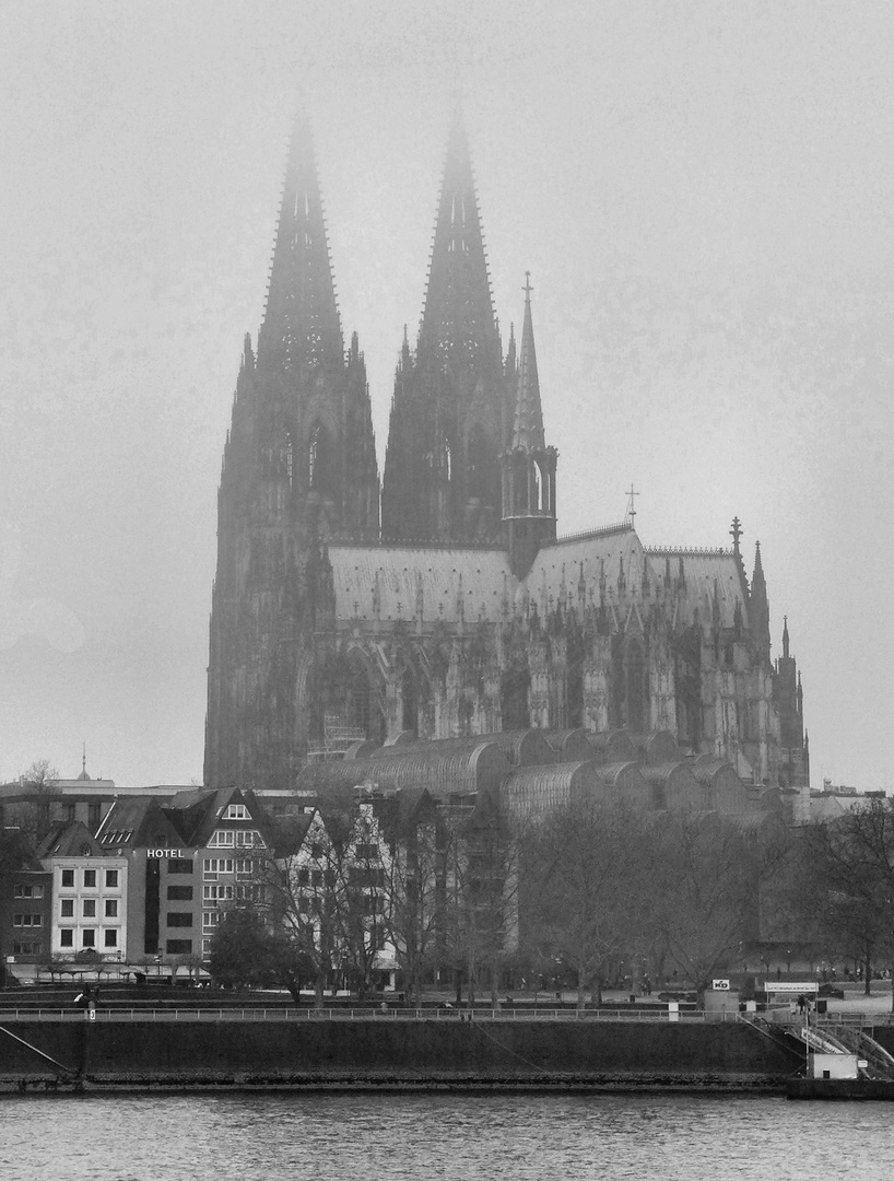 Kölner Dom im Nebel