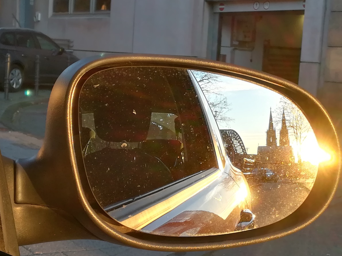 Kölner Dom im Rückspiegel Foto & Bild deutschland, europe, nordrhein westfalen Bilder auf