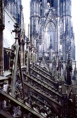 Kölner Dom in 45 m Höhe außen Nordseite