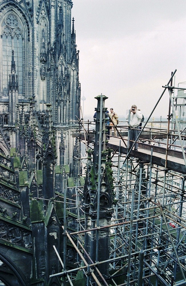 Kölner Dom in 45 m Höhe außen Nordseite