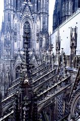 Kölner Dom in 45 m Höhe außen Südseite