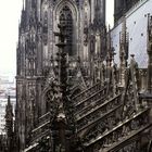 Kölner Dom in 45 m Höhe außen Südseite (Querformat)