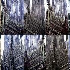 Kölner Dom in 45 m Höhe außen Südseite+Nordseite (Dia+Neg.)