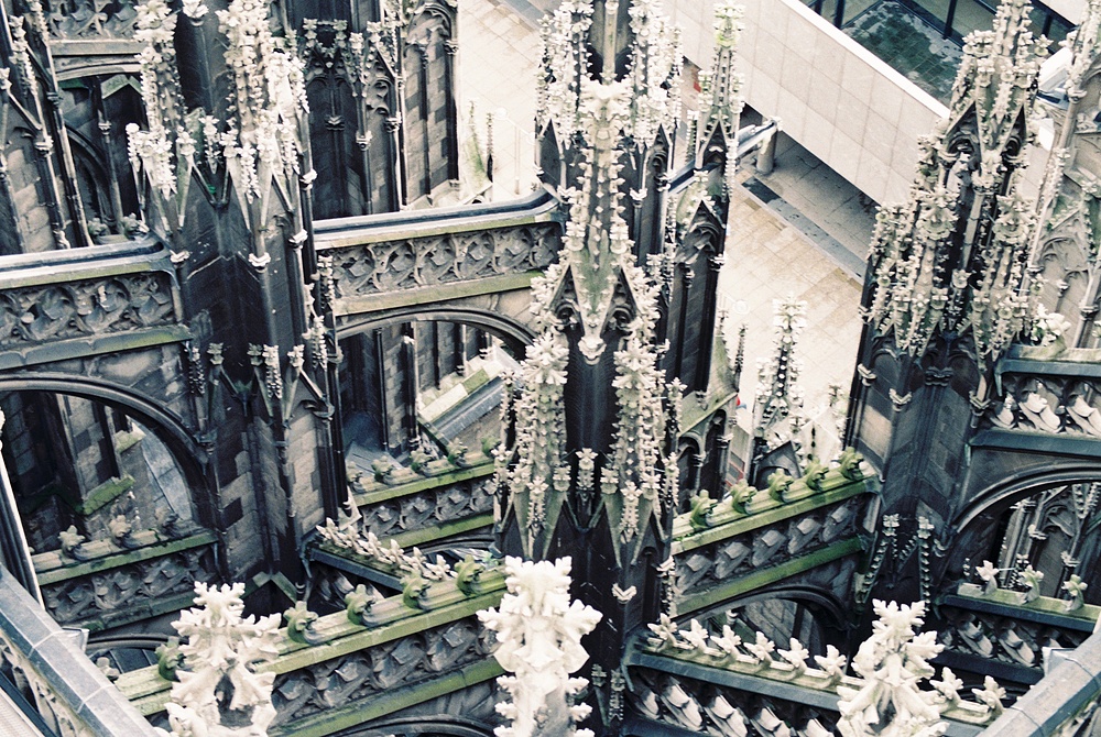 Kölner Dom in 45 m Höhe Richtung Ludwig Museum
