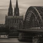 Kölner Dom in S/W