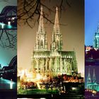 Kölner Dom + Ludwig Museum bei Nacht