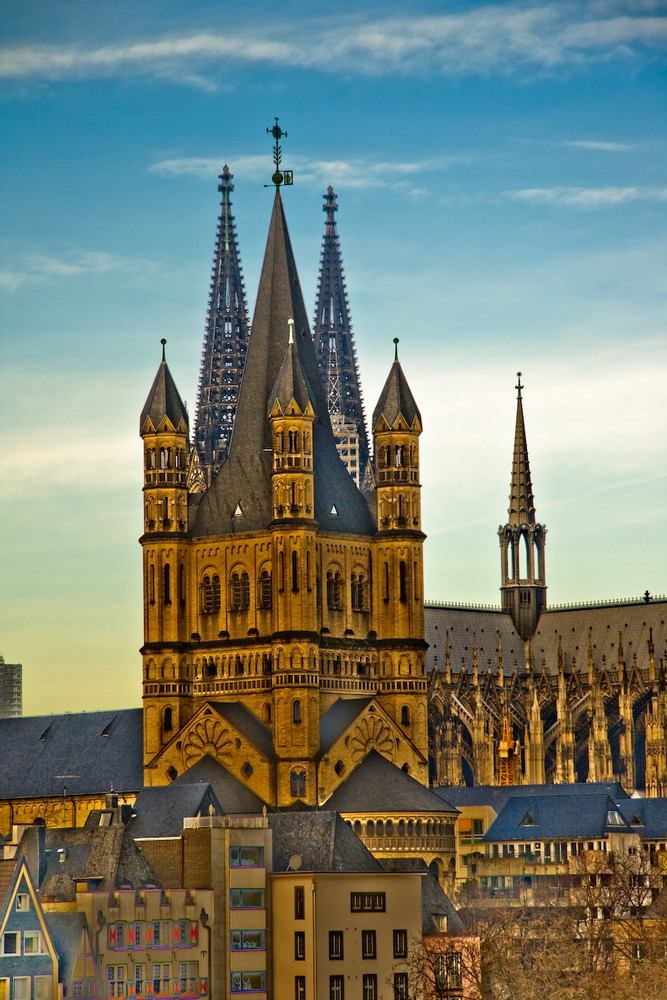 Kölner Dom mit 3 Spitzen