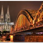 Kölner Dom mit Hohenzollernbrücke