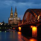 Kölner Dom mit Hohenzollernbrücke