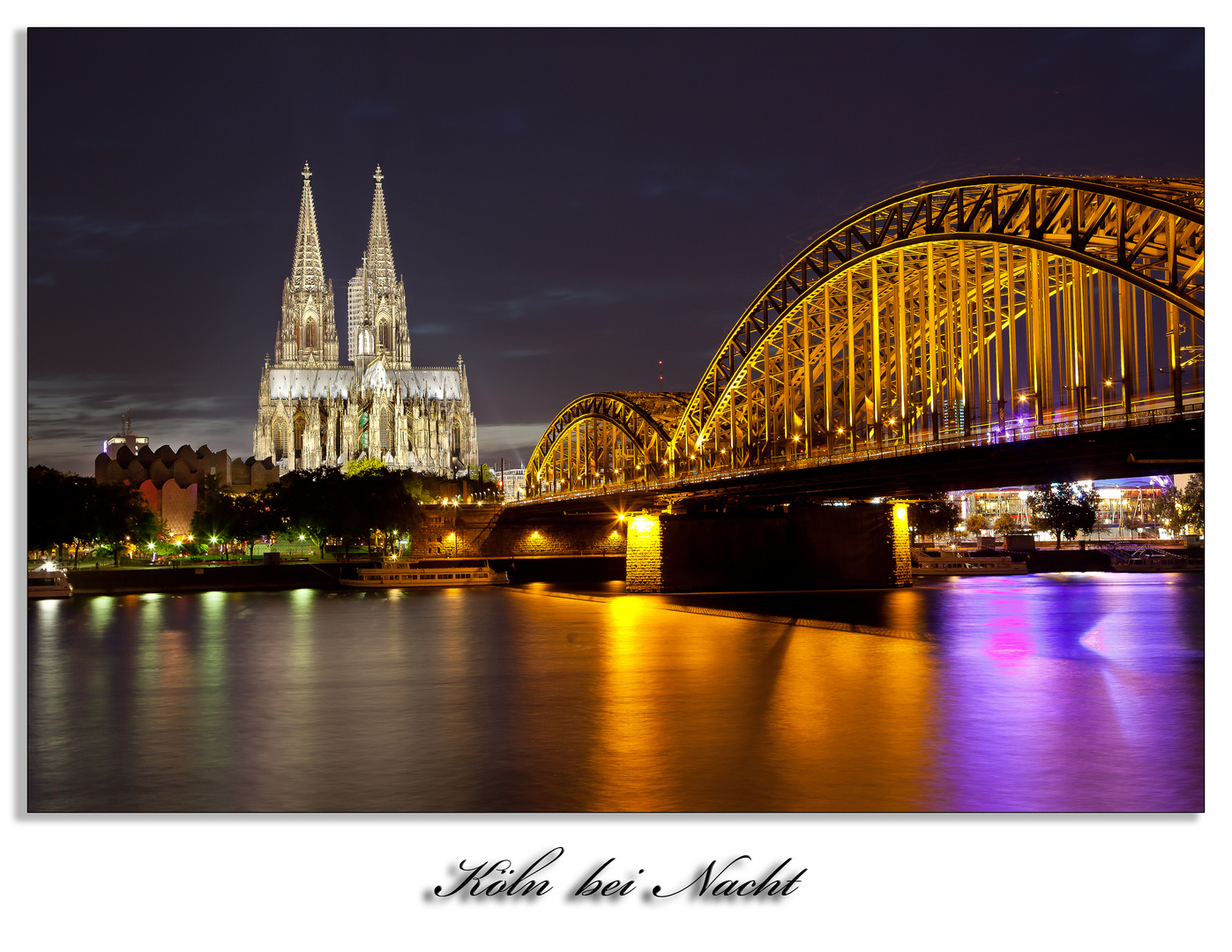 Kölner Dom mit Hohenzollernbrücke