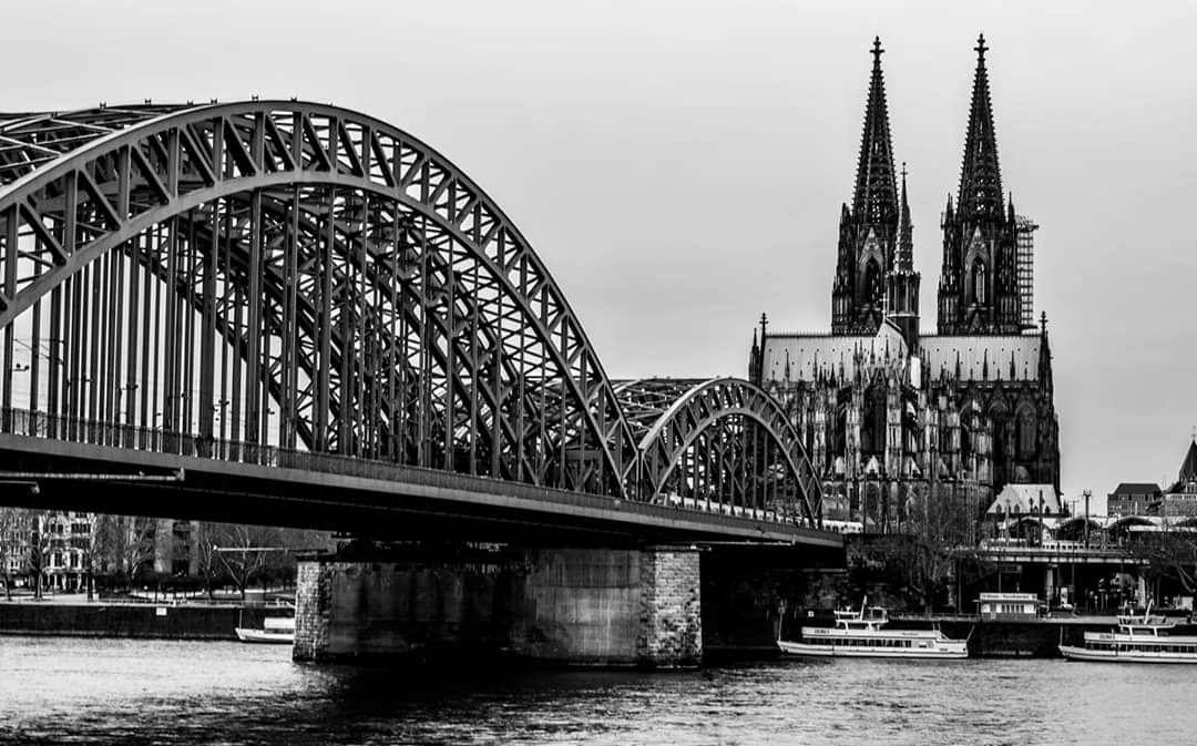 Kölner Dom Schwarz Weiß 