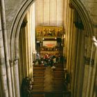 Kölner Dom, Seitenschiff vom Triforium aus fotografiert