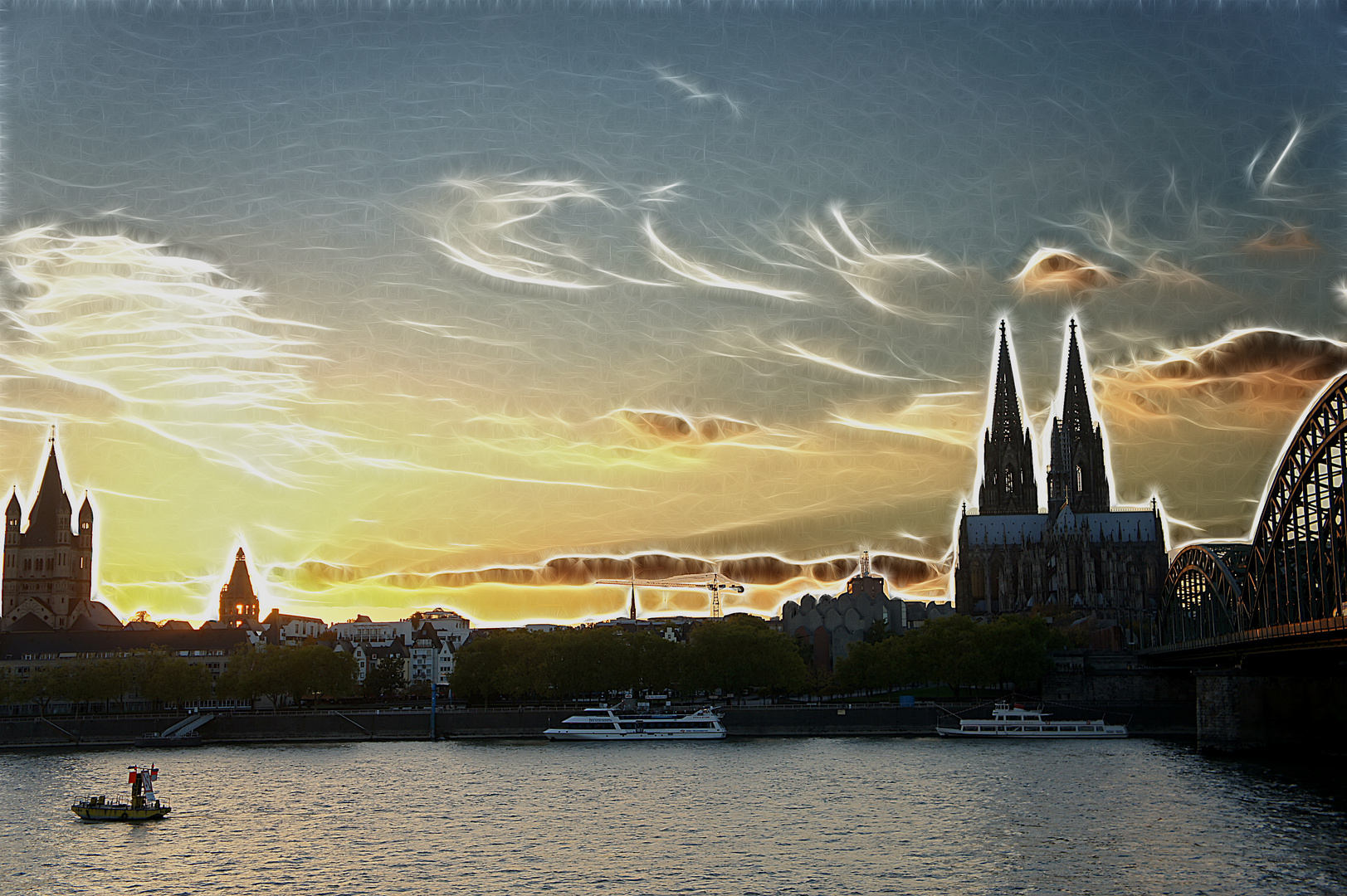 Kölner Dom - Sonnenuntergang