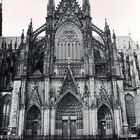Kölner Dom Südseite nach einem Gewitter fotografiert (1986)