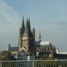 Kölner Dom überm Rhein