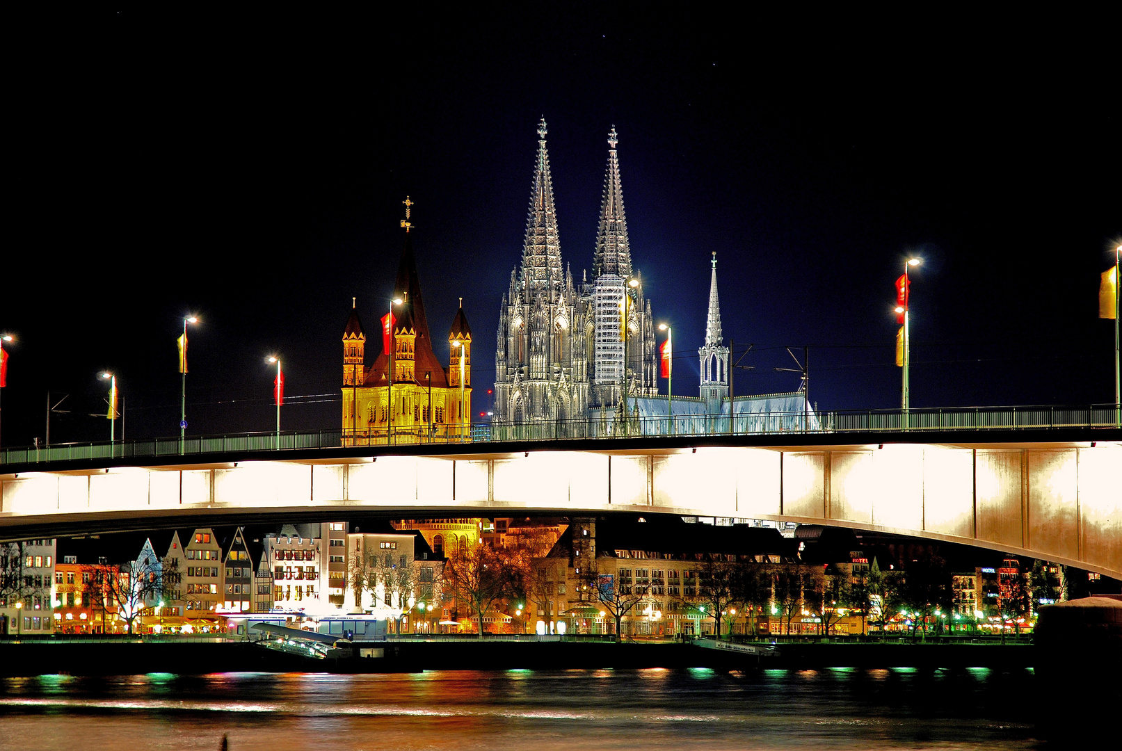 Kölner Dom und die Deutzer Brücke