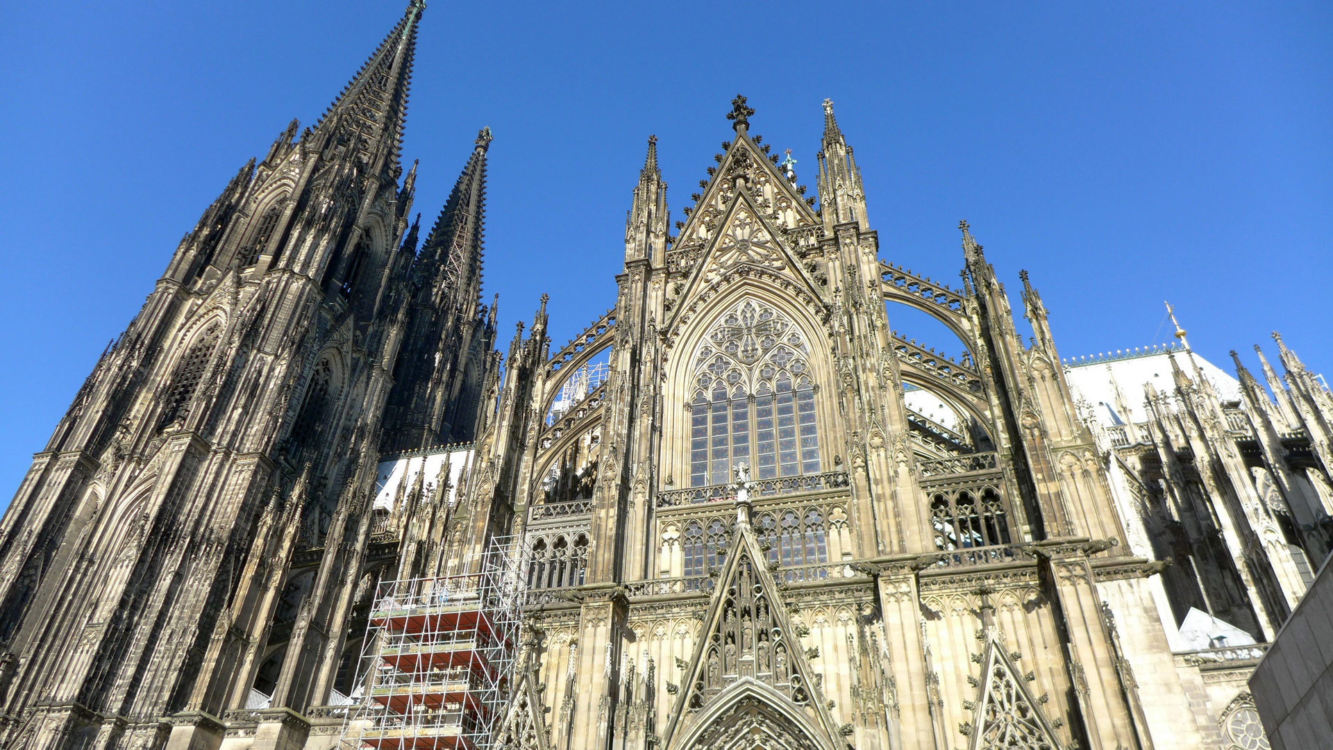 Kölner Dom, vom Roncalliplatz ausgesehen