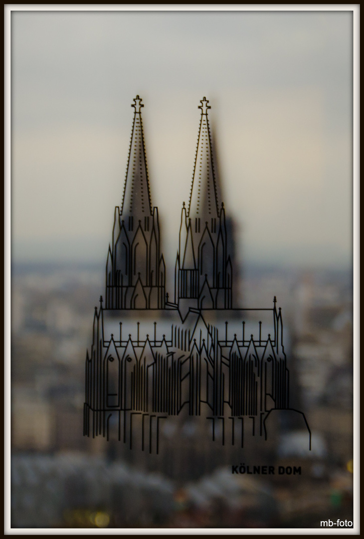 Kölner Dom vorgezeichnet