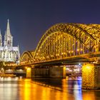 Kölner Dom zur blauen Stunde.