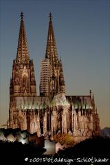 Kölner Dom zur blauen Stunde