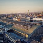 Kölner Hauptbahnhof, Blick vom Dom Im Abendlicht