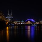 Kölner Hohenzollernbrücke, Dom und Musical-Dome