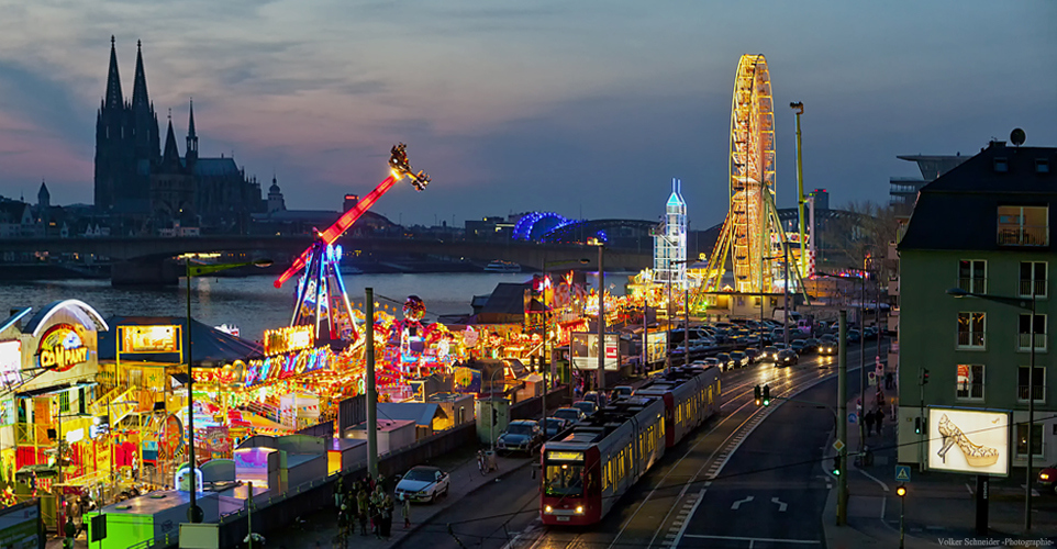 Kölner Kirmes Foto & Bild architektur, architektur bei nacht