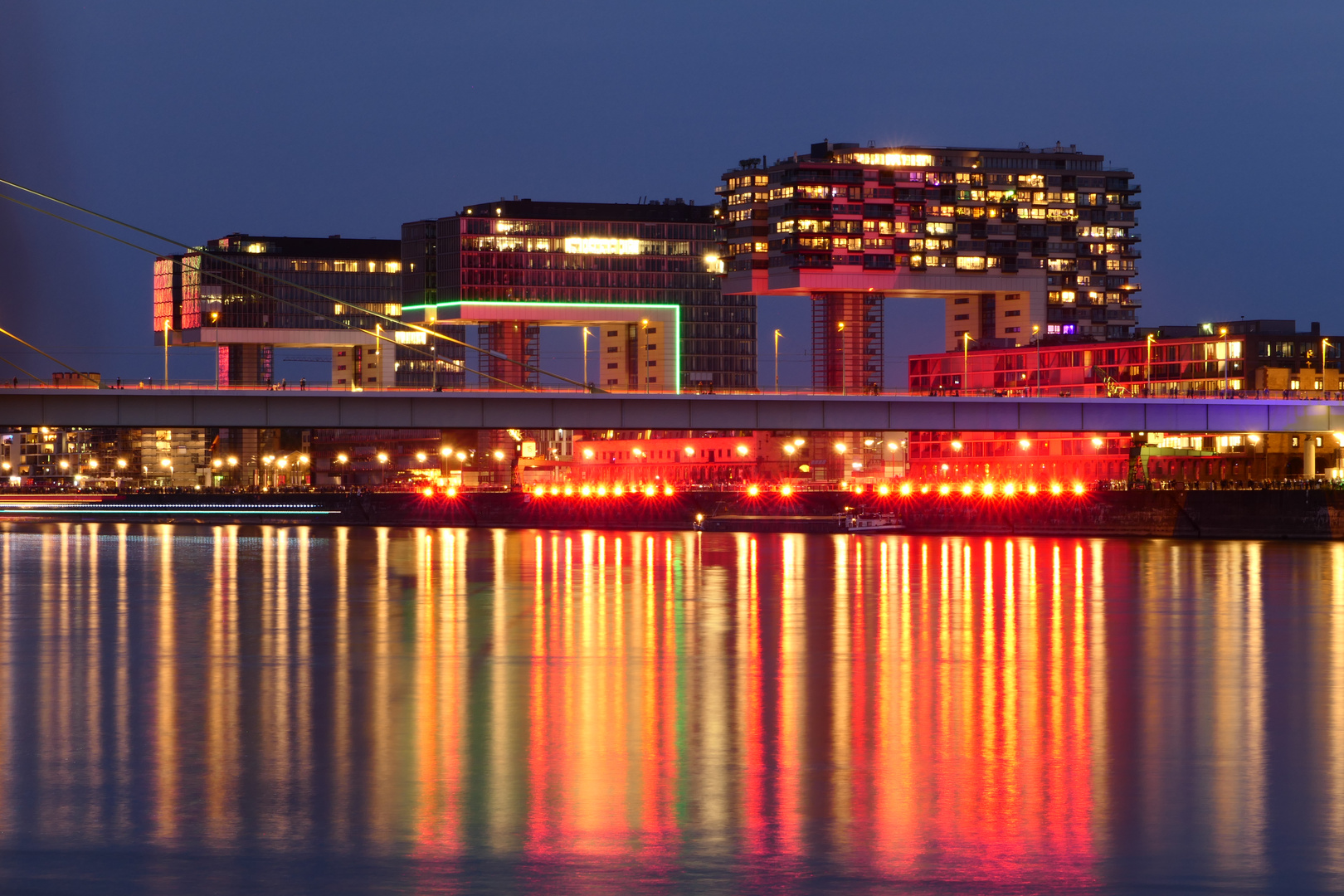 Kölner Lichter 2017, Rheinauhafen