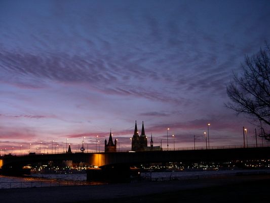 Kölner Skyline von Deutz gesehen