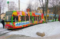 Kölner Straßenbahn im Schnee