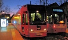 Kölner Verkehrsbetriebe in der Dämmerung 2